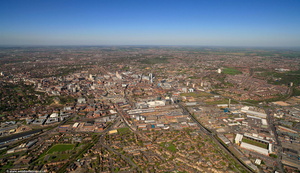 The Meadows Nottingham NG2 aerial photograph