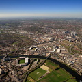 Nottingham high up aerial photograph