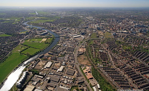Trent South Industrial Park Nottingham aerial photograph