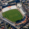 Trent Bridge cricket ground West Bridgford, Nottinghamshire, home to Nottinghamshire County Cricket Club.  aerial photograph