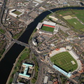 3 stadia Nottingham aerial photograph