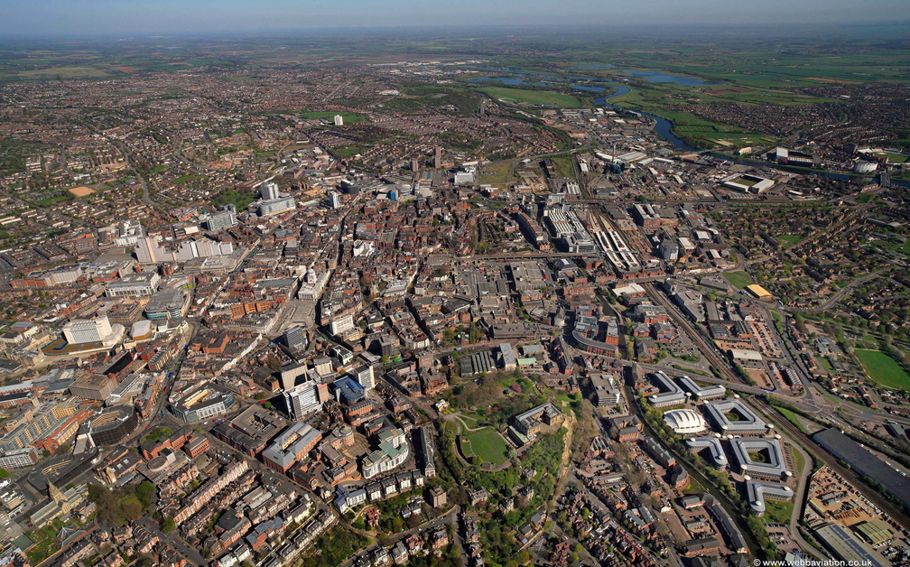Nottingham City Centre NG1 aerial photo