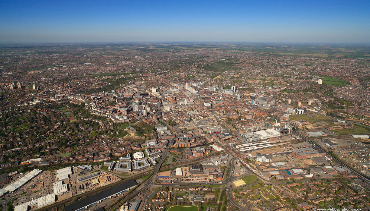 Nottingham aerial photo