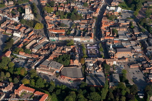 Retford town centre  from the air