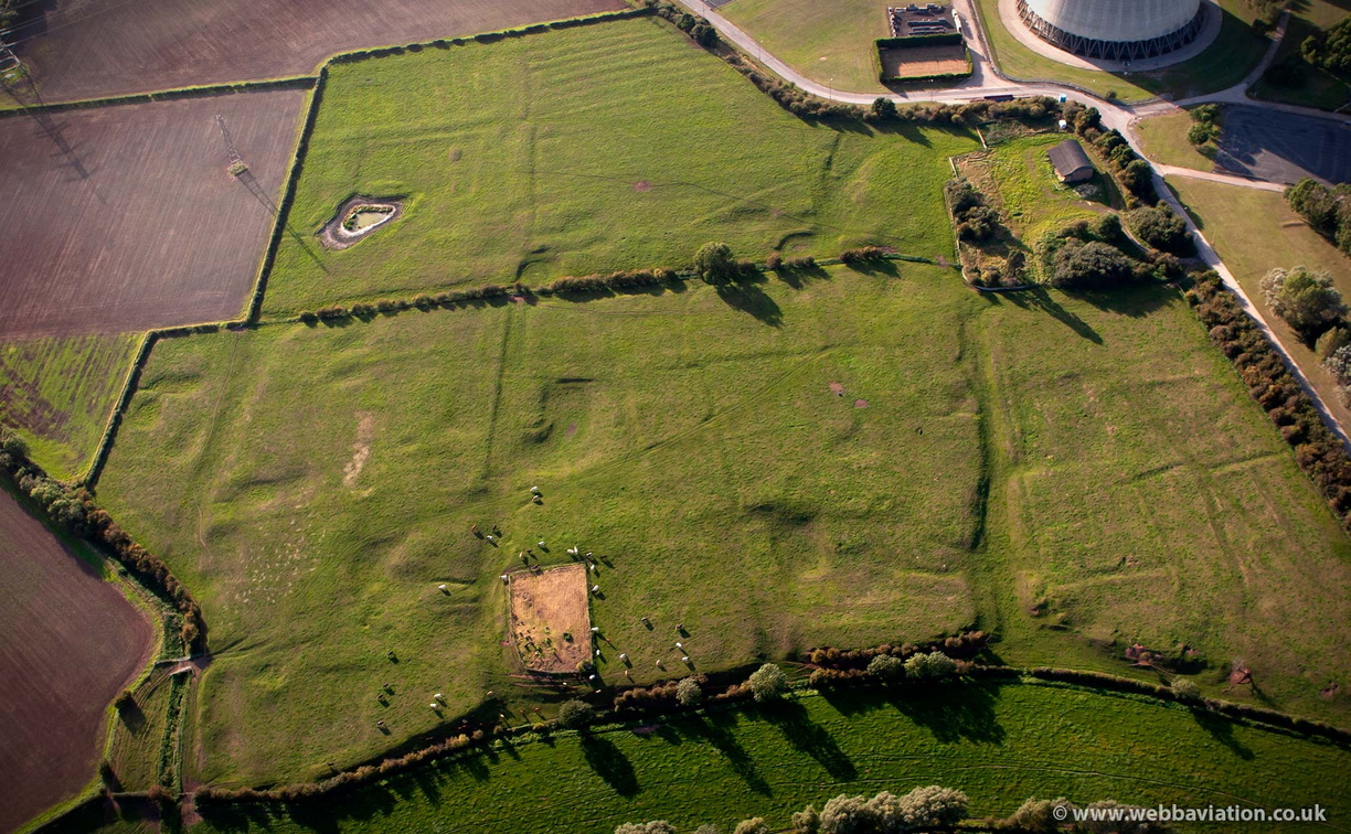 West Burton DMV Deserted medieval village aerial photo 