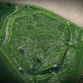 Alfred's Castle iron age hill fort , Oxfordshire aerial photograph 