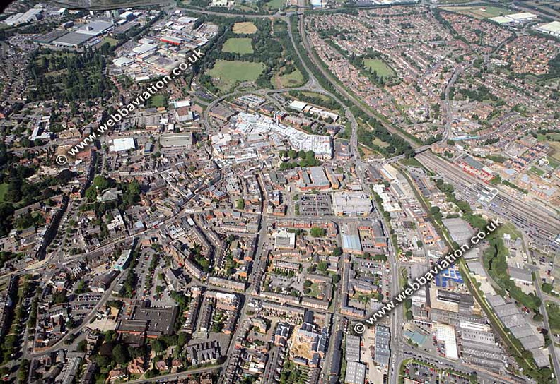 Banbury Oxfordshire  aerial photograph 