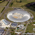 Diamond Light Source synchrotron science facility at  Harwell Science and Innovation Campus Oxfordshire aerial photograph 