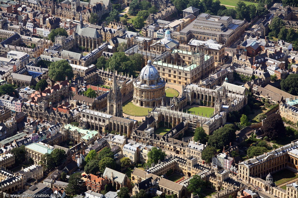 Bodleian Library, Oxford University aerial photograph