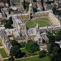 Christ Church College Oxford University from the air 