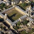 Christ Church College  , Oxford from the air 