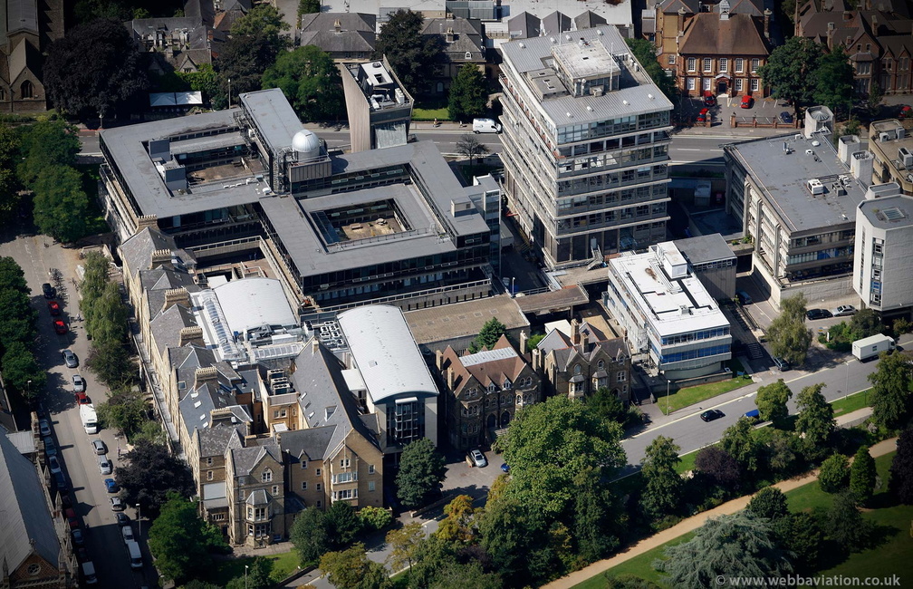 Denys Wilkinson Building Oxford University from the air 