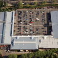 The John Allen Centre Retail park Cowley ( akaTemplars Retail Park) Oxfordshire from the air 