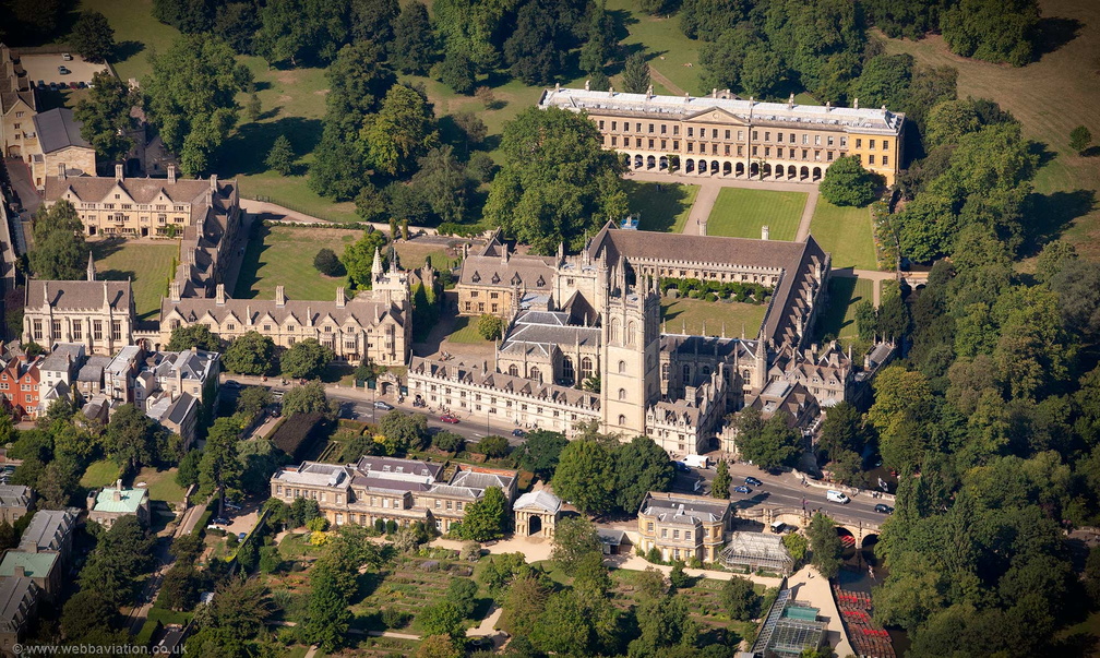 Magdalen College, Oxford  aerial photograph