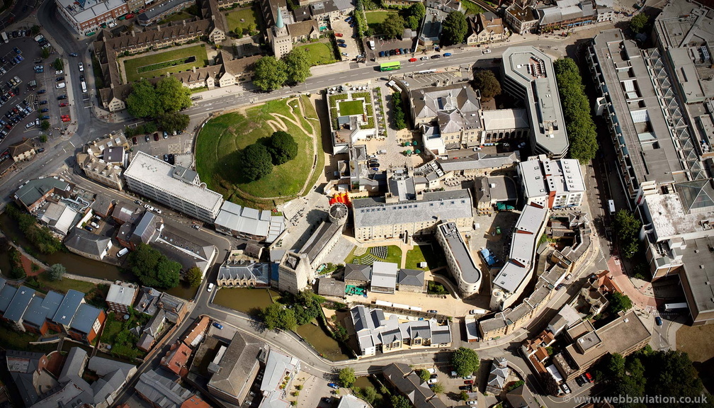 Oxford Castle from the air 