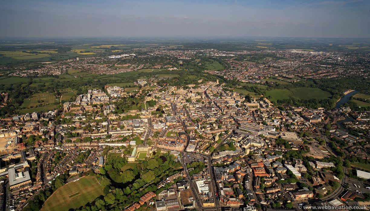 Oxford Great Britain from the air 
