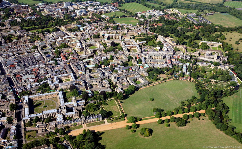 Oxford University aerial photograph