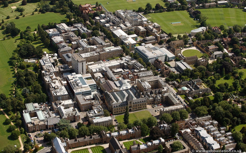  Oxford University England from the air 