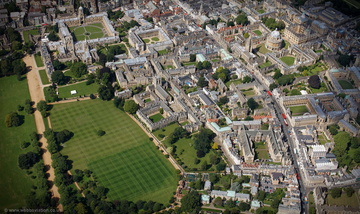 Oxford 'the city of dreaming spires' aerial photograph
