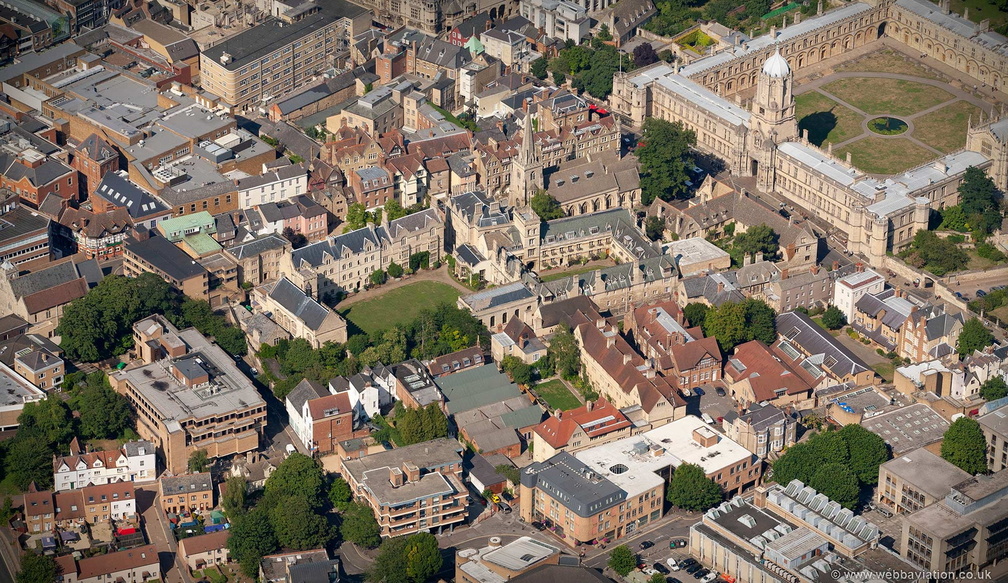 Pembroke College, Oxford aerial photograph