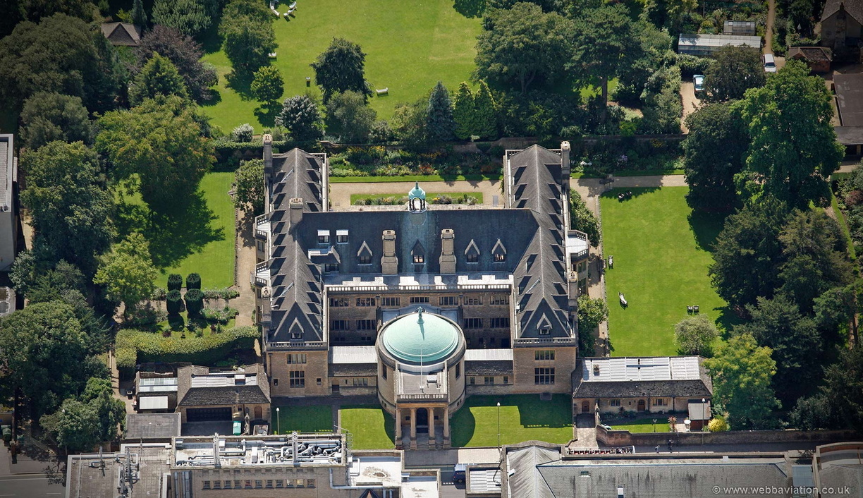 Rhodes House Oxford  aerial photograph
