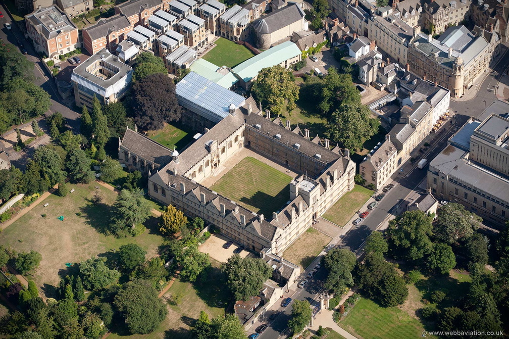 Wadham College, Oxford aerial photograph