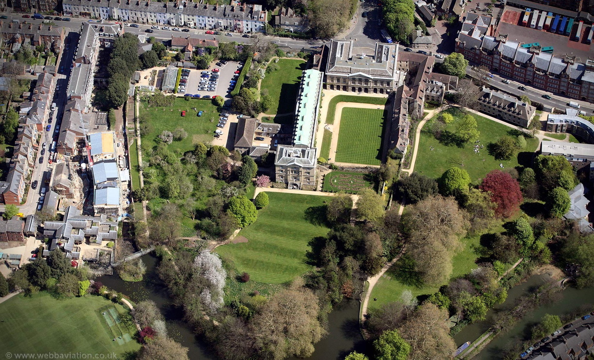 Worcester College, Oxford  aerial photograph