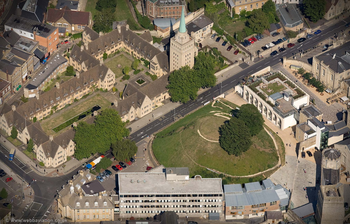 Oxford Castle  aerial photograph