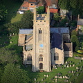  St Andrew's Church  Whissendine Rutland  aerial photograph