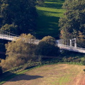 Apley suspension bridge from the air