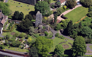 Bridgnorth Castle from the air