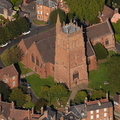 St Leonard's Church, Bridgnorth from the air