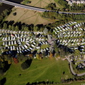 The Riverside Caravan Park  from the air
