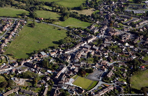 Broseley town from the air