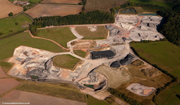 Caughley Quarry Broseley from the air