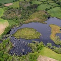 Clarepool Moss Shropshire from the air