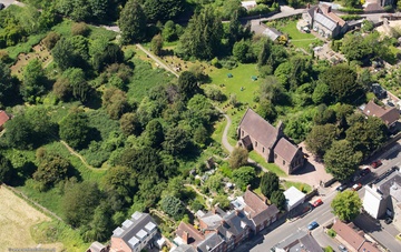 St Leonard's Church, Ludlow aerial photo