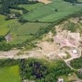 Farley Quarry Much Wenlock Shropshire aerial photo