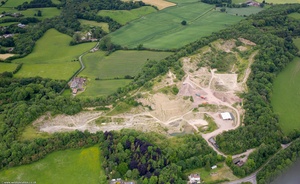 Farley Quarry Much Wenlock Shropshire aerial photo