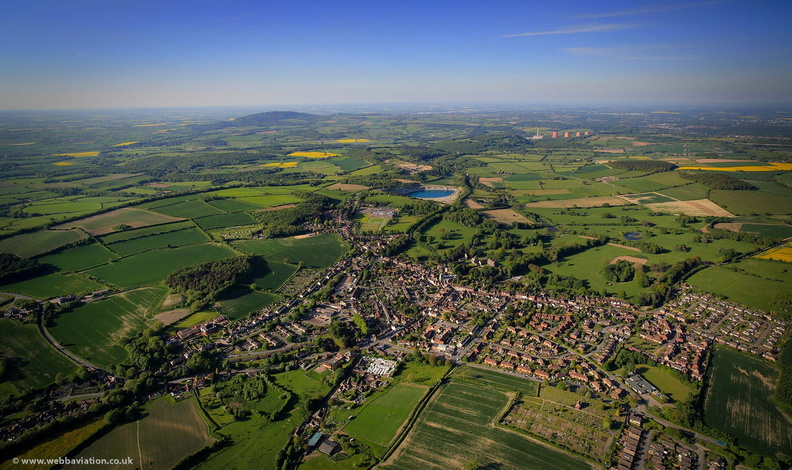 Much Wenlock from the air