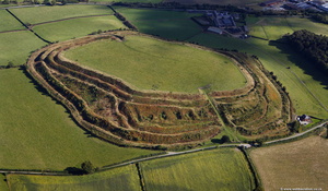 Old Oswestry iron age hillfort   Oswestry Shropshire  England UK aerial photograph