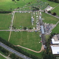 car boot sale Oswestry Showground  aerial photograph
