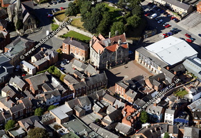 Oswestry Shropshire  England UK aerial photograph