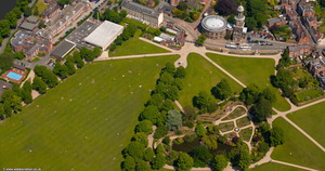 The Quarry Park, Shrewsbury Shropshire    aerial photo