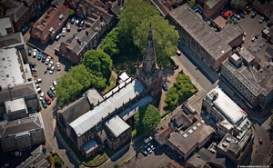St Mary's Church, Shrewsbury aerial photo