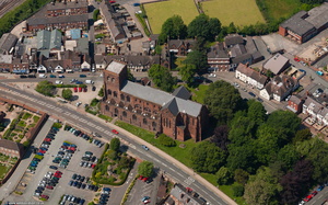 Shrewsbury Abbey, Shrewsbury aerial photo