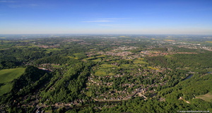 Ironbridge  Telford  Shropshire from the air