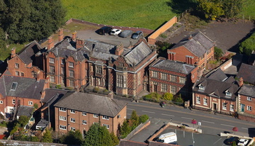 Whitchurch Grammar School , Bargates , Whitchurch  from the air 