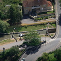 Abbey View Lock Kennet and Avon Canal Bath aerial photograph