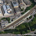 Bath Spa Station ath Somerset aerial photograph 